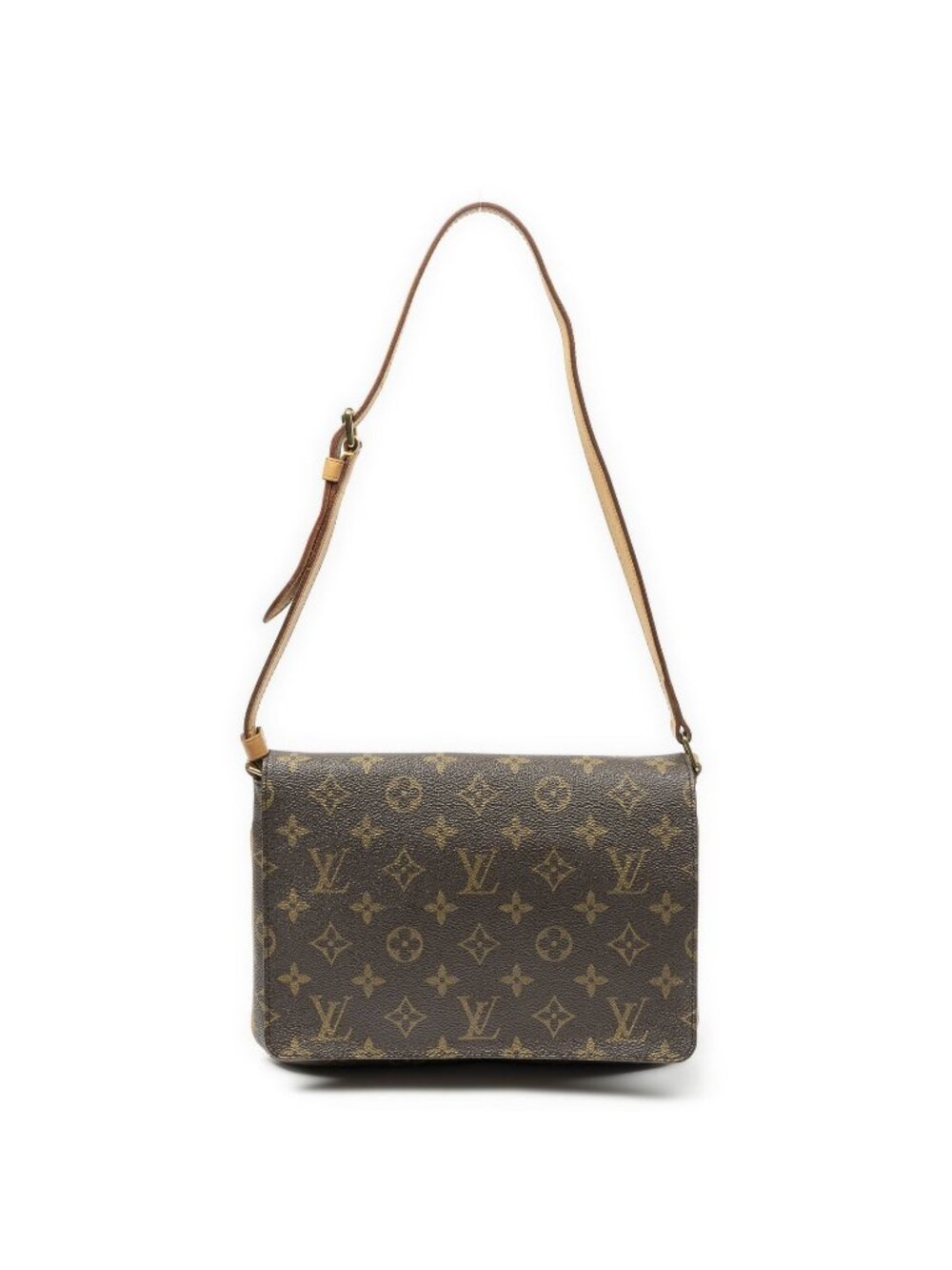 Louis Vuitton Musette Tango Brown Monogram Canvas Crossbody